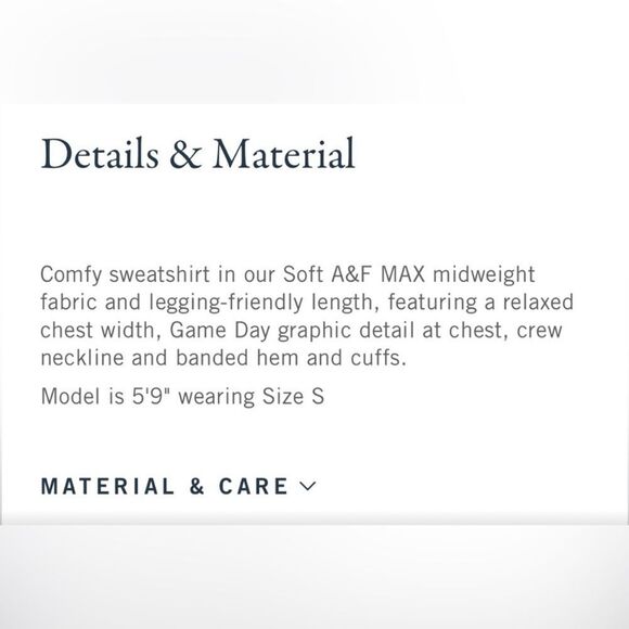 Abercrombie + Fitch Game Day Soft AF Collection - Picture 4 of 4